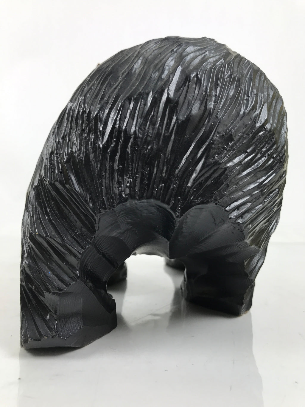 Japanese Wooden Carved Ainu Bear Statue Vtg Sculpture Hokkaido Brown AB121