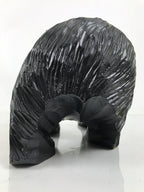 Japanese Wooden Carved Ainu Bear Statue Vtg Sculpture Hokkaido Brown AB121