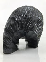 Japanese Wooden Carved Ainu Bear Statue Vtg Sculpture Hokkaido Brown AB121