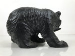 Japanese Wooden Carved Ainu Bear Statue Vtg Sculpture Hokkaido Brown AB122