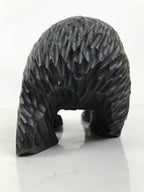 Japanese Wooden Carved Ainu Bear Statue Vtg Sculpture Hokkaido Brown AB122