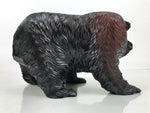 Japanese Wooden Carved Ainu Bear Statue Vtg Sculpture Hokkaido Brown AB123