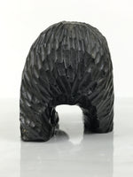 Japanese Wooden Carved Ainu Bear Statue Vtg Sculpture Hokkaido Brown AB127
