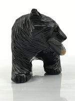 Japanese Wooden Carved Ainu Bear Statue Vtg Sculpture Hokkaido Brown AB128