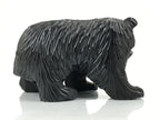 Japanese Wooden Carved Ainu Bear Statue Vtg Sculpture Hokkaido Brown AB128