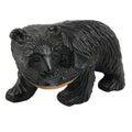 Japanese Wooden Carved Ainu Bear Statue Vtg Sculpture Hokkaido Brown AB128