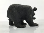 Japanese Wooden Carved Ainu Bear Statue Vtg Sculpture Hokkaido Brown AB130