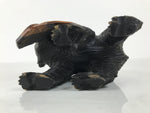 Japanese Wooden Carved Ainu Bear Statue Vtg Sculpture Hokkaido Brown AB130