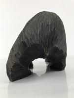 Japanese Wooden Carved Ainu Bear Statue Vtg Sculpture Hokkaido Brown AB131