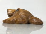 Japanese Wooden Carved Ainu Bear Wall Hanging Decor Vtg Hokkaido Brown AB125