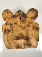 Japanese Wooden Carved Ainu Bear Wall Hanging Decor Vtg Hokkaido Brown AB125