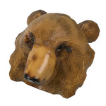 Japanese Wooden Carved Ainu Bear Wall Hanging Decor Vtg Hokkaido Brown AB125