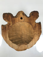 Japanese Wooden Carved Ainu Bear Wall Hanging Decor Vtg Hokkaido Brown AB126