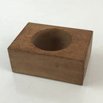 Japanese Wooden Carved Cake Mold Kashigata Sweet Wagashi Vtg Round Shape Kg416