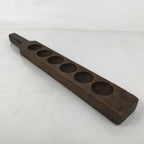 Japanese Wooden Carved Cake Mold Kashigata Sweet Wagashi Vtg Round Shape Kg569