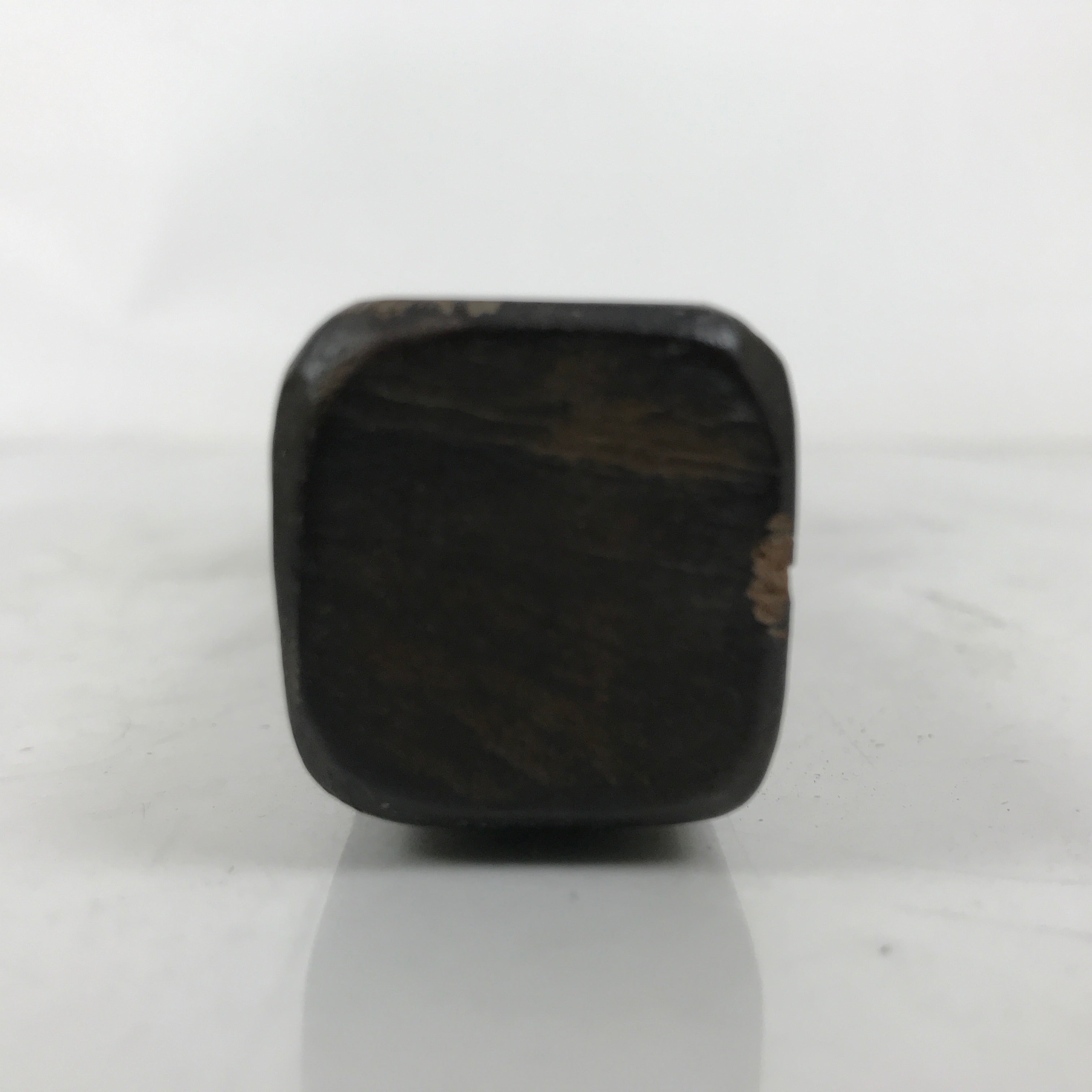 Japanese Wooden Carved Cake Mold Kashigata Sweet Wagashi Vtg Round Shape Kg569