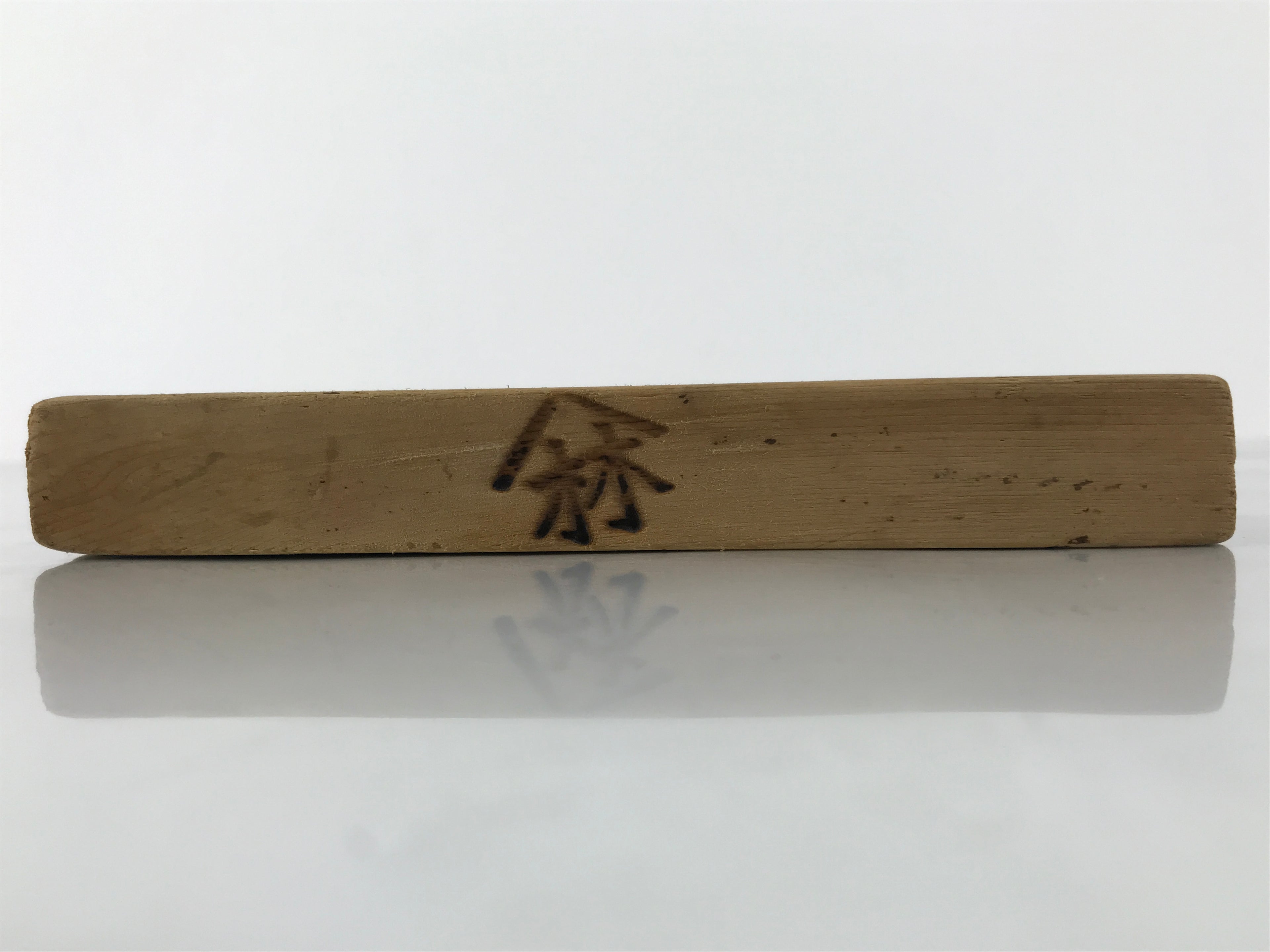 Japanese Wooden Carved Cake Mold Kashigata Vtg Sweet Wagashi Noshi Mark Kg805