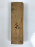 Japanese Wooden Carved Cake Mold Kashigata Vtg Sweet Wagashi Noshi Mark Kg805