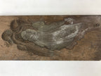 Japanese Wooden Carved Kashigata Cake Mold Sweet Wagashi Minogame Turtle Kg489