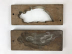 Japanese Wooden Carved Kashigata Cake Mold Sweet Wagashi Minogame Turtle Kg489