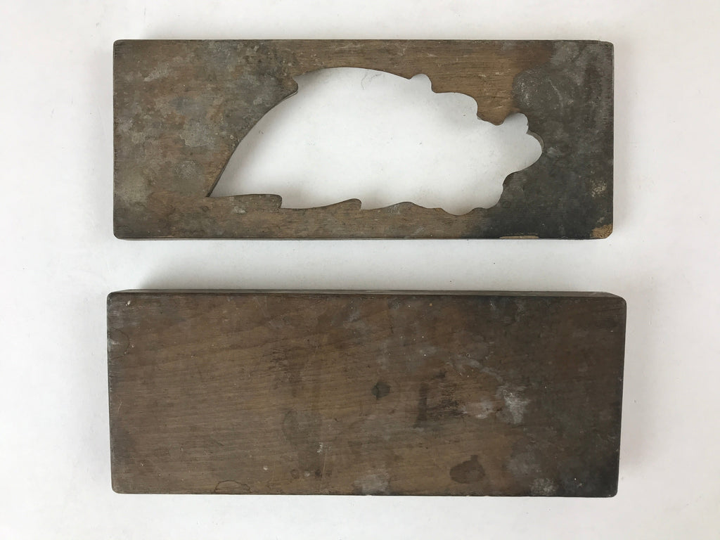 Japanese Wooden Carved Kashigata Cake Mold Sweet Wagashi Minogame Turtle Kg489