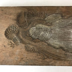 Japanese Wooden Carved Kashigata Cake Mold Sweet Wagashi Minogame Turtle Kg489