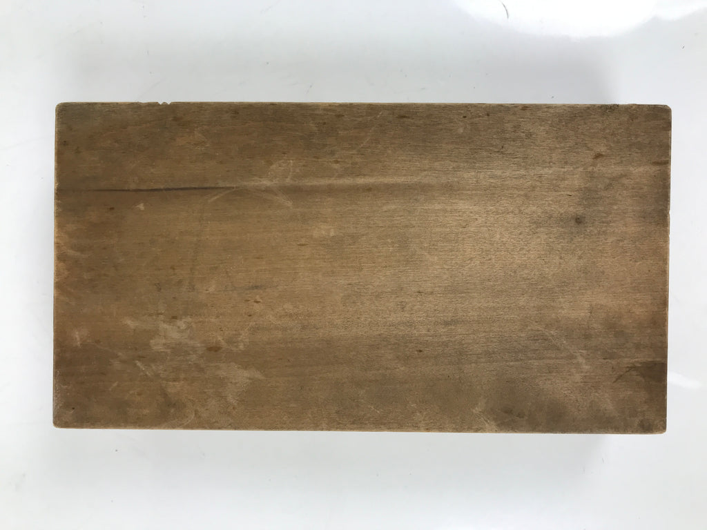 Japanese Wooden Carved Kashigata Cake Mold Sweet Wagashi Rising Sun Crane Kg629