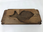 Japanese Wooden Carved Kashigata Cake Mold Sweet Wagashi Tai Madai Fish Kg568