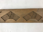 Japanese Wooden Carved Kashigata Cake Mold Sweet Wagashi Tied Kombu Kelp Kg508