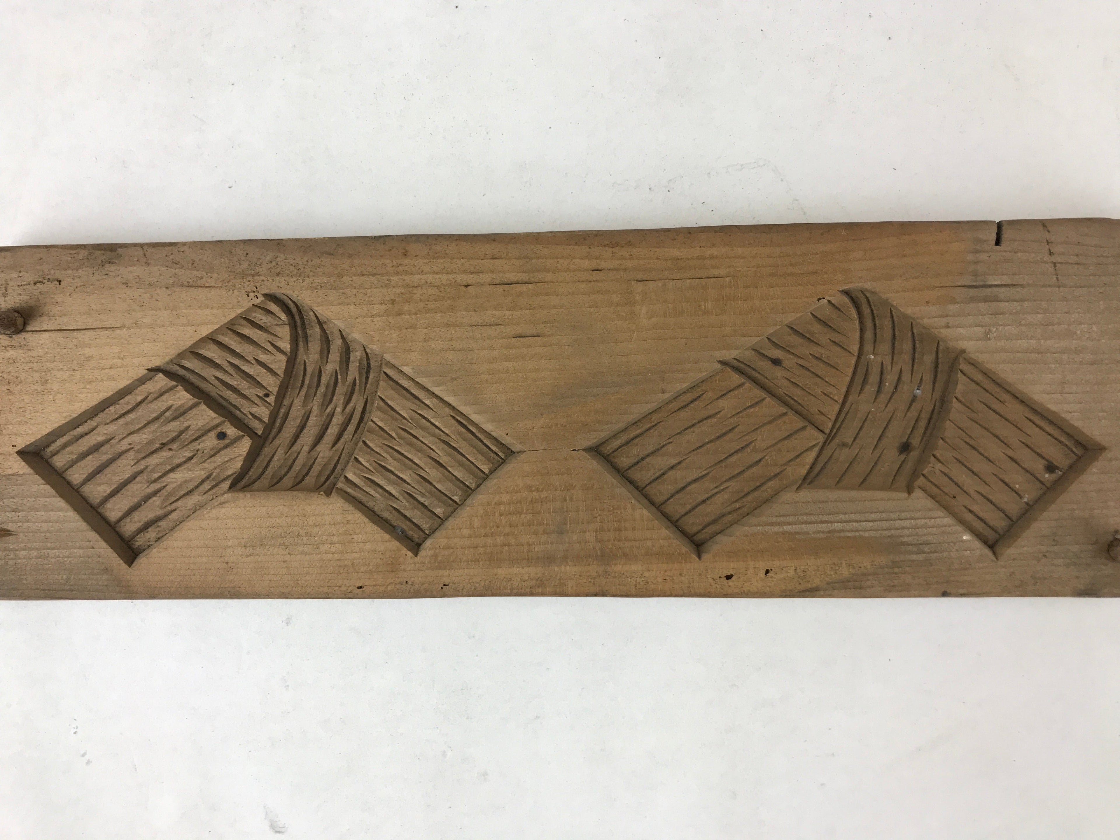 Japanese Wooden Carved Kashigata Cake Mold Sweet Wagashi Tied Kombu Kelp Kg508