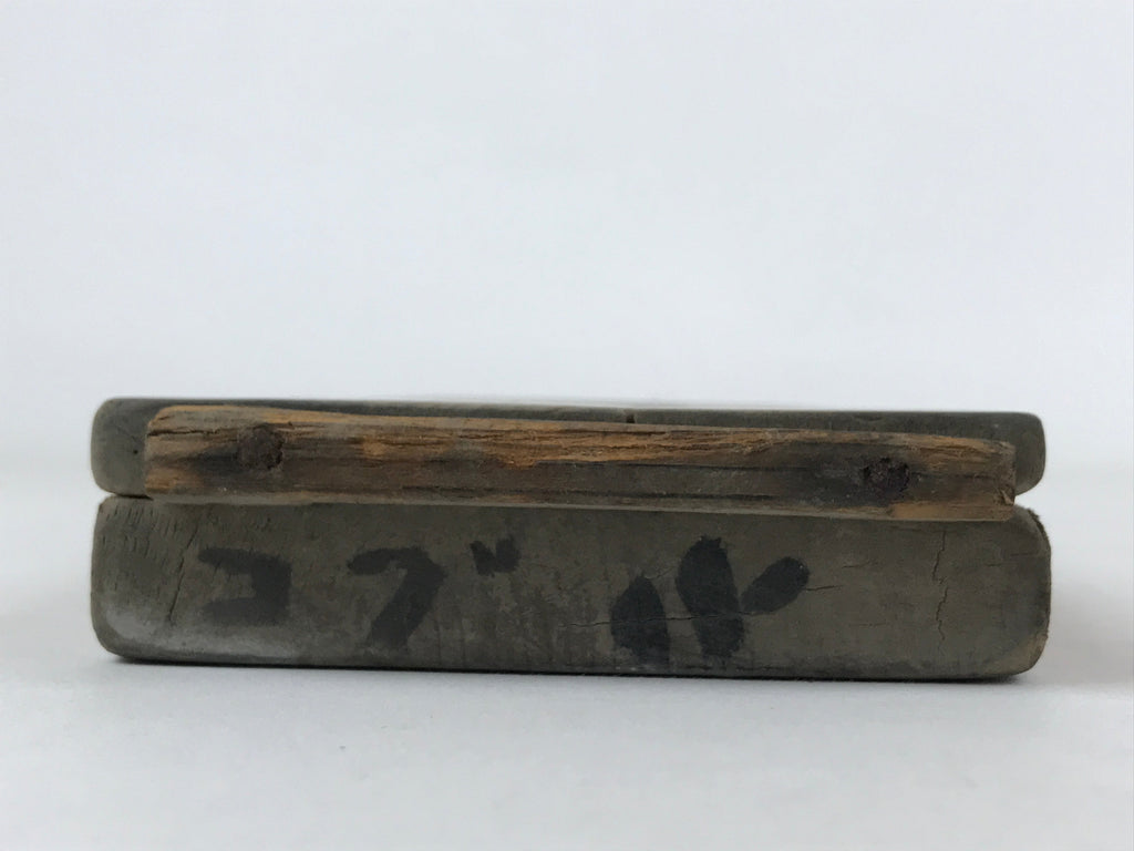 Japanese Wooden Carved Kashigata Cake Mold Sweet Wagashi Tied Kombu Kelp Kg508