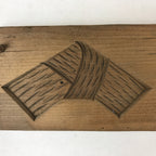Japanese Wooden Carved Kashigata Cake Mold Sweet Wagashi Tied Kombu Kelp Kg508