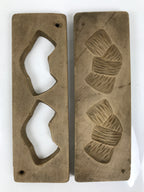 Japanese Wooden Carved Kashigata Cake Mold Sweet Wagashi Tied Kombu Kelp Kg699