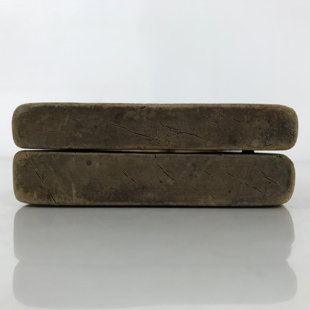 Japanese Wooden Carved Kashigata Cake Mold Sweet Wagashi Tied Kombu Kelp Kg699