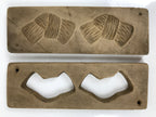 Japanese Wooden Carved Kashigata Cake Mold Sweet Wagashi Tied Kombu Kelp Kg699