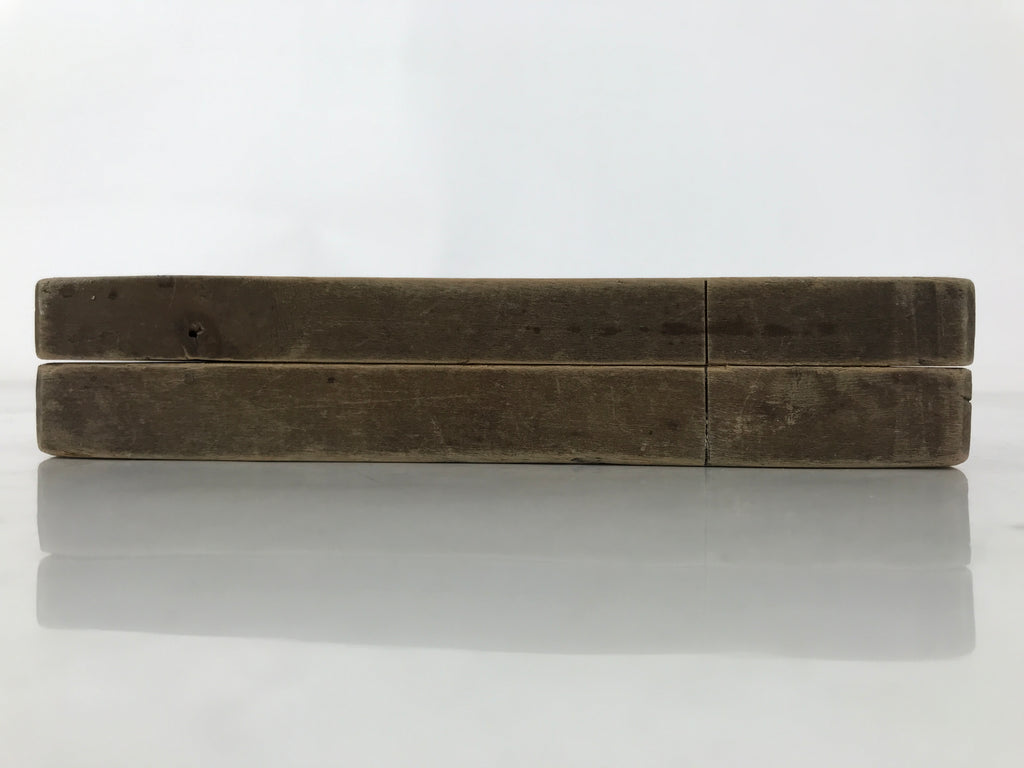 Japanese Wooden Carved Kashigata Cake Mold Sweet Wagashi Tied Kombu Kelp Kg721