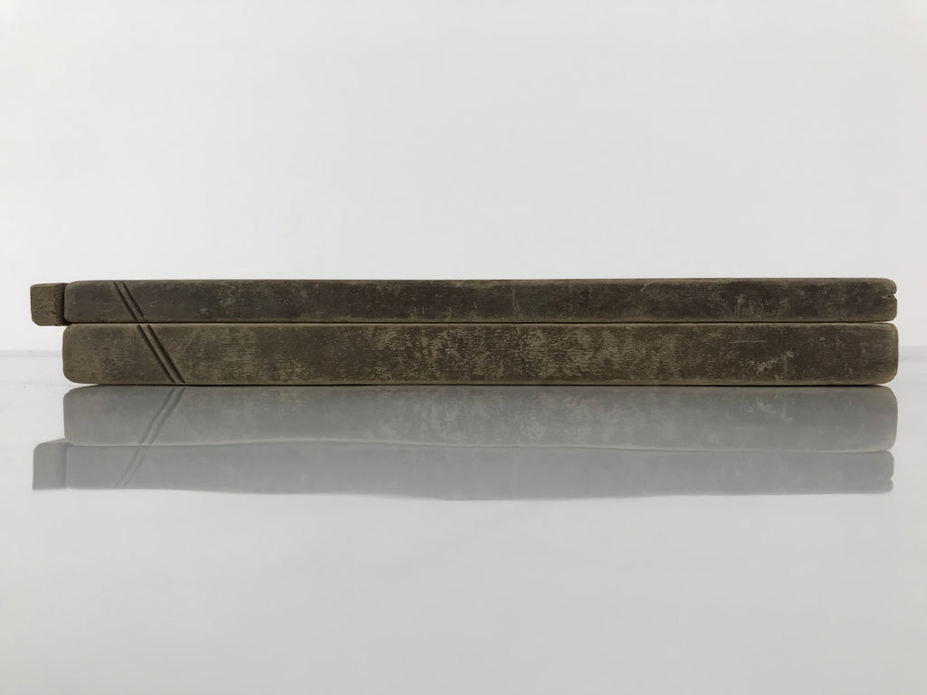 Japanese Wooden Carved Kashigata Cake Mold Sweet Wagashi Tied Kombu Kelp Kg751