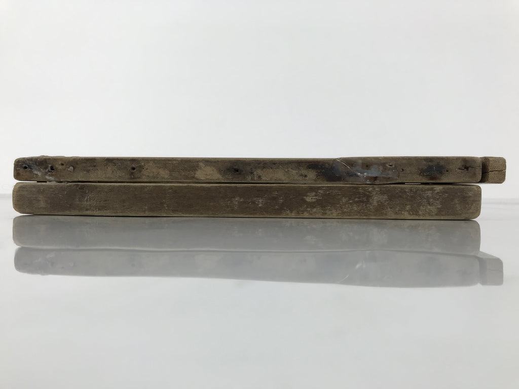 Japanese Wooden Carved Kashigata Cake Mold Sweet Wagashi Tied Kombu Kelp Kg751