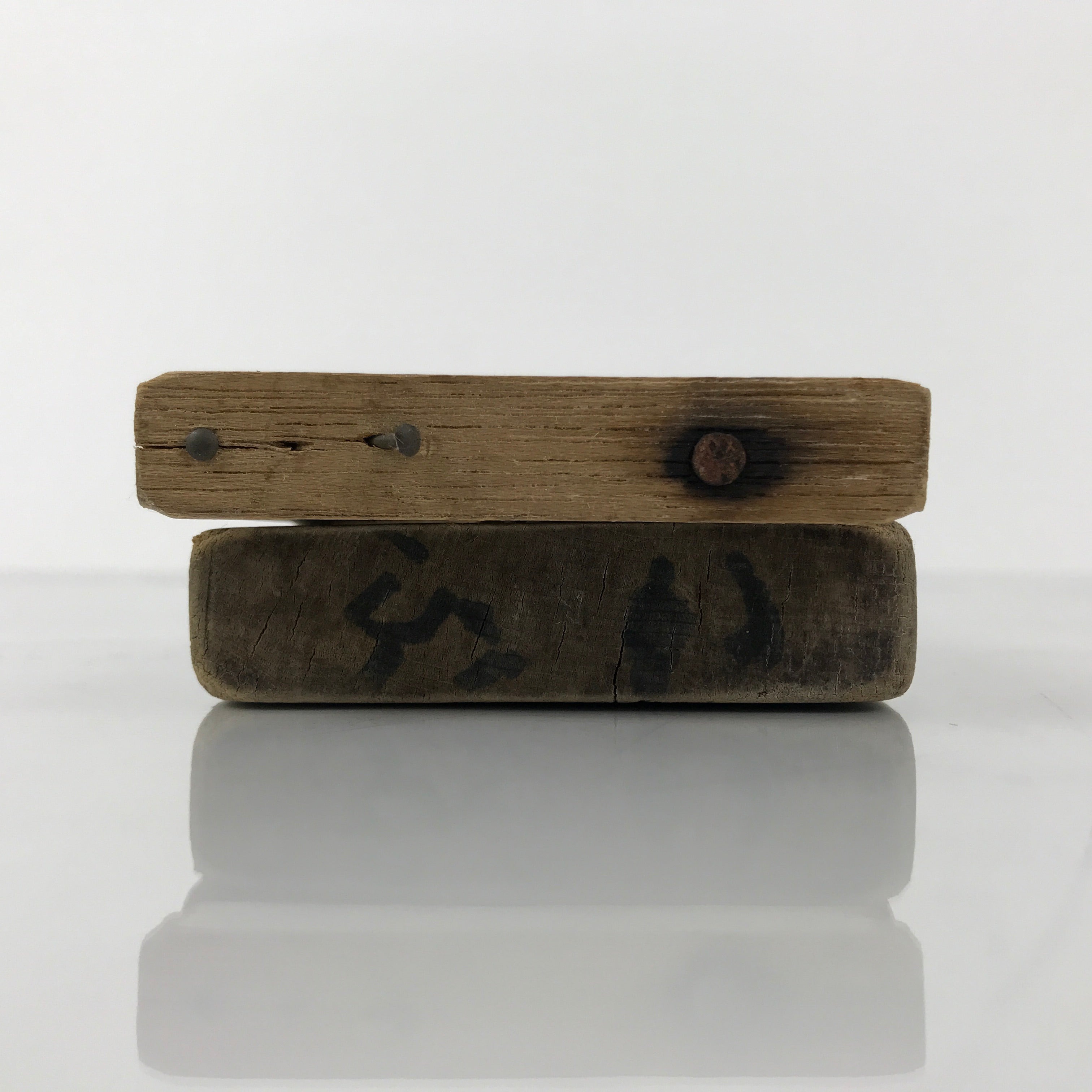 Japanese Wooden Carved Kashigata Cake Mold Sweet Wagashi Tied Kombu Kelp Kg751