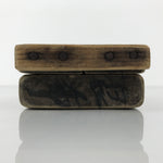 Japanese Wooden Carved Kashigata Cake Mold Sweet Wagashi Tied Kombu Kelp Kg754