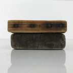 Japanese Wooden Carved Kashigata Cake Mold Sweet Wagashi Tied Kombu Kelp Kg754