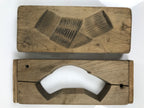 Japanese Wooden Carved Kashigata Cake Mold Sweet Wagashi Tied Kombu Kelp Kg754