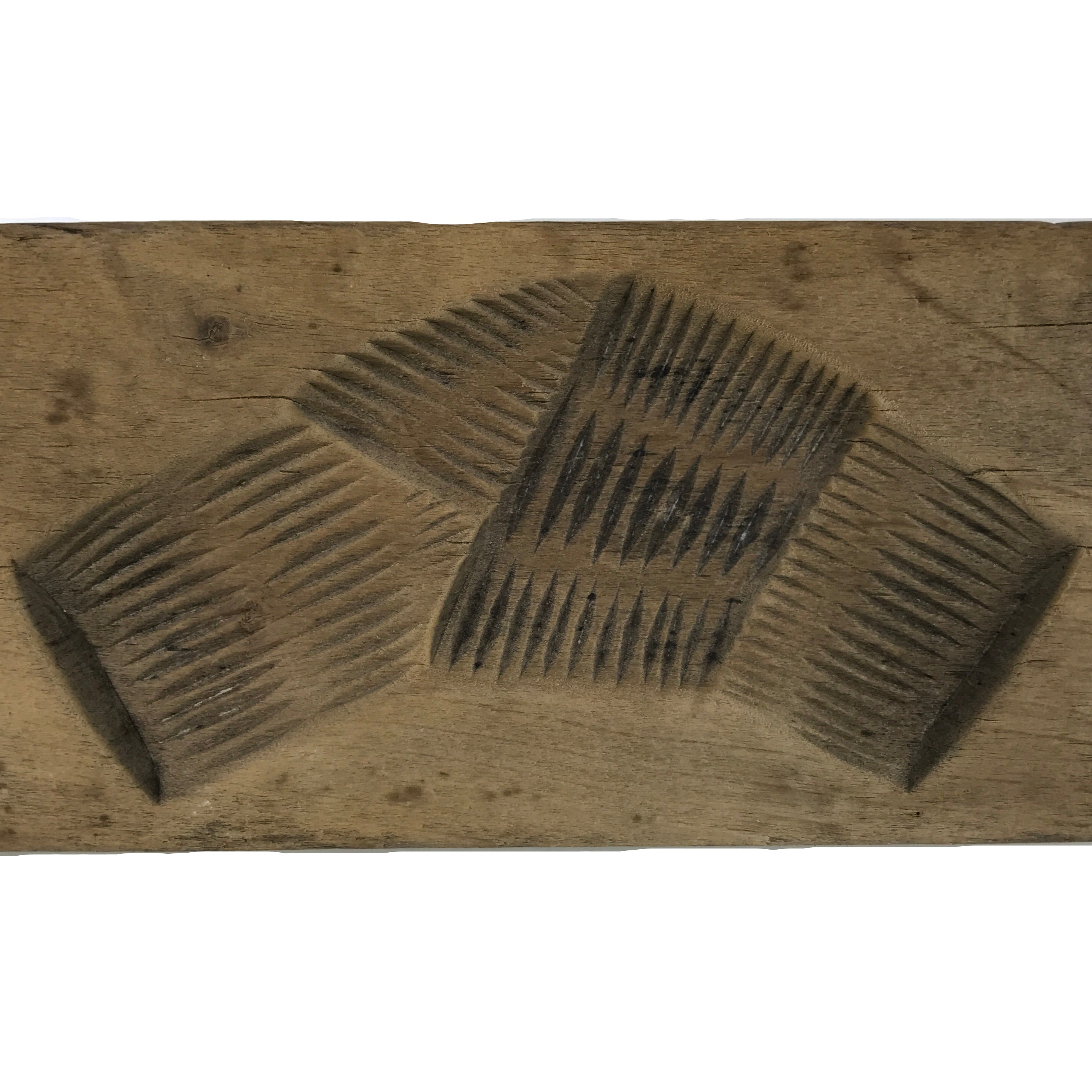 Japanese Wooden Carved Kashigata Cake Mold Sweet Wagashi Tied Kombu Kelp Kg754