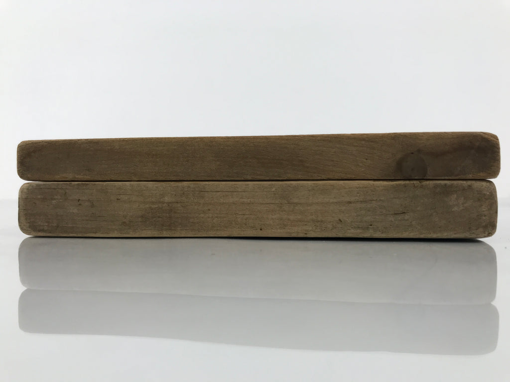 Japanese Wooden Carved Kashigata Cake Mold Sweet Wagashi Tied Kombu Kelp Kg781