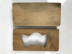 Japanese Wooden Carved Kashigata Cake Mold Sweet Wagashi Tied Kombu Kelp Kg781