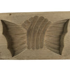 Japanese Wooden Carved Kashigata Cake Mold Sweet Wagashi Tied Kombu Kelp Kg781