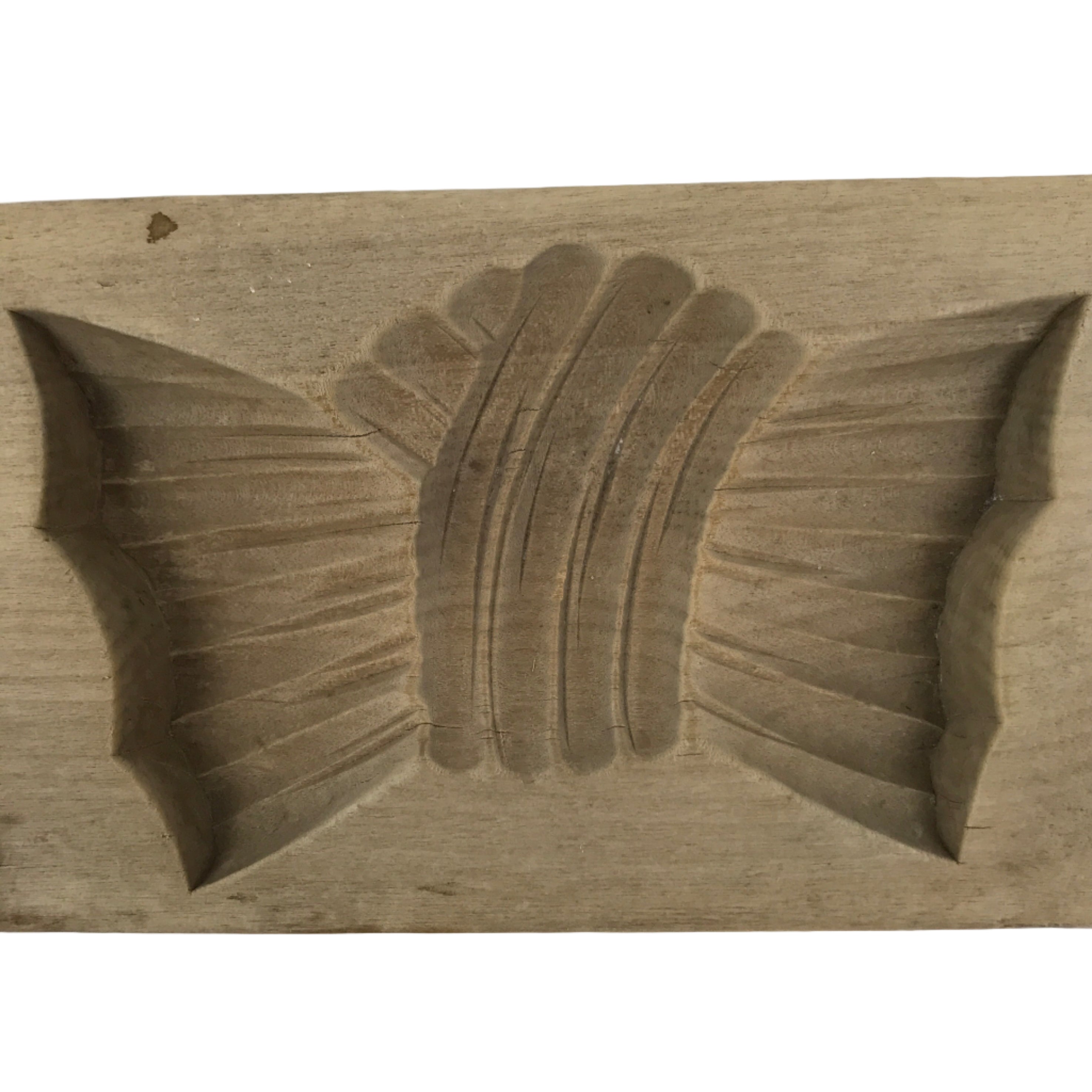 Japanese Wooden Carved Kashigata Cake Mold Sweet Wagashi Tied Kombu Kelp Kg781