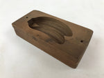 Japanese Wooden Carved Kashigata Cake Mold Vtg Sweet Wagashi Banana Fruit Kg520