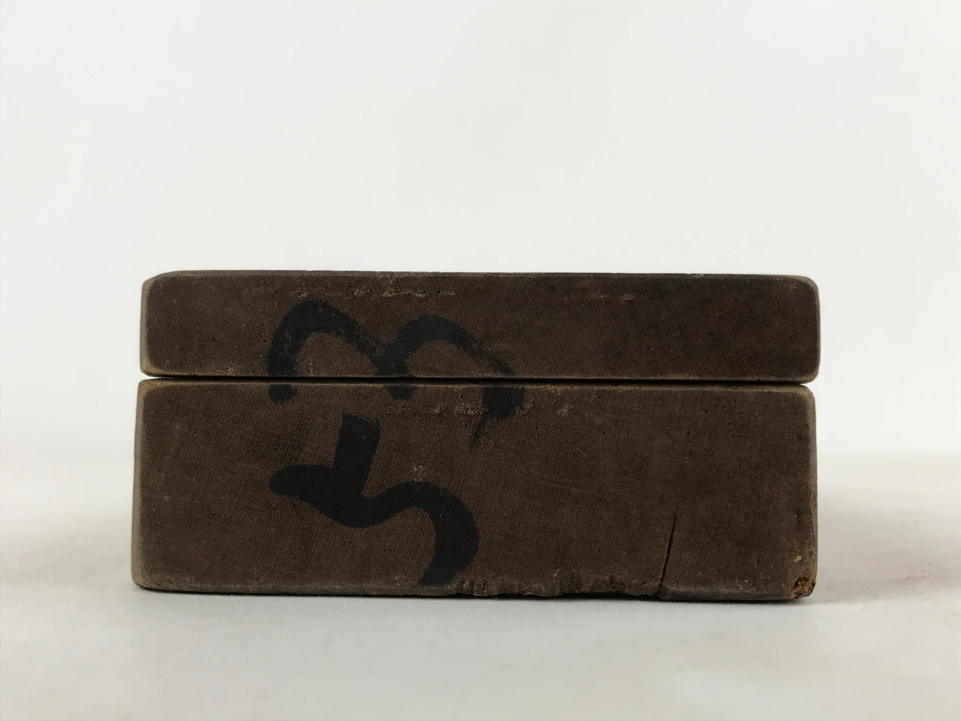 Japanese Wooden Carved Kashigata Cake Mold Vtg Sweet Wagashi Banana Fruit Kg520