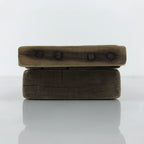 Japanese Wooden Carved Kashigata Cake Mold Vtg Sweet Wagashi Banana Fruit Kg798